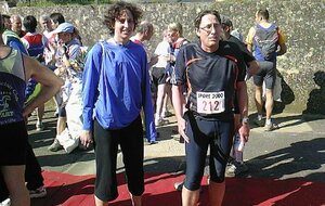 En 2007 , au Trail de la Boulette avec Leila.